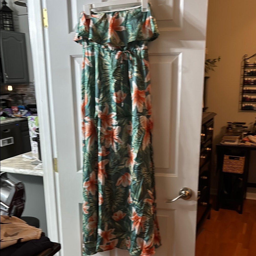 Floral Off-Shoulder Maxi Dress
